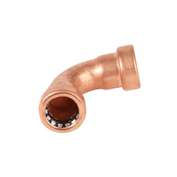 Pegler Yorkshire 15mm Tec Sprint Push Fit Copper to Copper Elbow TT12 75531 