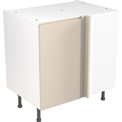 Kitchen Kit Flatpack J-Pull Kitchen Cabinet Base Blind Corner Unit Super Gloss Cashmere 800mm