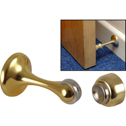 Magnetic Door Holder Polished Brass - 62145 - from Toolstation