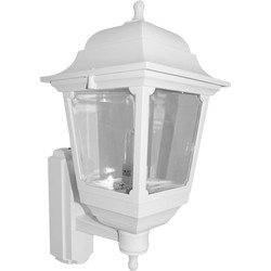 ASD / ASD 4 Sided IP44 Coach Lantern 100W 100W BC White PIR