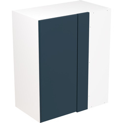 Kitchen Kit / Kitchen Kit Flatpack Slab Kitchen Cabinet Wall Blind Corner Unit Ultra Matt Indigo Blue 600mm