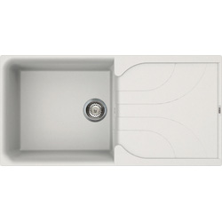 Reginox / Reginox Ego Reversible Composite Kitchen Sink & Drainer Single Bowl White