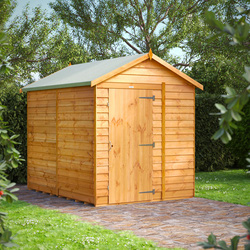 Power / Power Overlap Apex Shed 8' x 6' No Windows