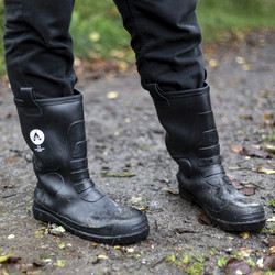 Amblers FS90 Black Safety PVC Rigger Boots