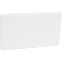 Wessex Electrical Wessex White Blanking Plate 2 Gang - 62953 - from Toolstation