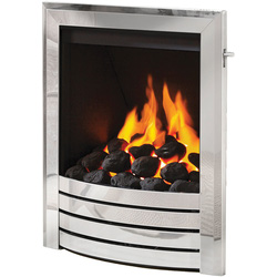 Be Modern Flare Deepline Slide Control Gas Fire 16" Inlet - Chrome Fascia