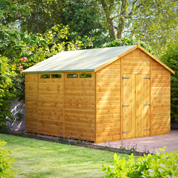 Power Security Apex Shed 10' x 10' Double Doors