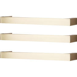 Towelrads Elcot 3 Pack Polished Brass Square 630mm
