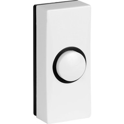 Byron Wired Bell Push White