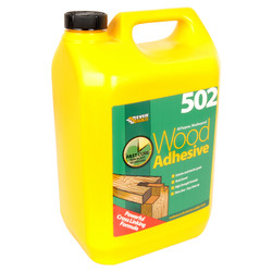 Everbuild 502 Adesivo PVA Per Legno 1L – Impermeabile, Trasparente, Multiuso