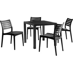 Zap / Ares Dining Set Black