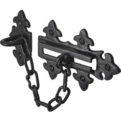 Old Hill Ironworks / Old Hill Ironworks Fleur de Lys Door Chain 135mm x 85mm