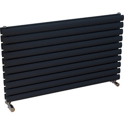 Ximax Bristol Double Horizontal Designer Radiator 584 x 1000mm 3259Btu Anthracite