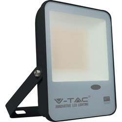 V-TAC IP65 LED Photocell Sensor Floodlight with Samsung Chip 30W Black 3000lm 4000K