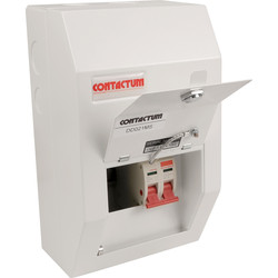 Contactum Contactum 18th Edition Amd 2 80A DP Consumer Unit 2 Way 80A - 63936 - from Toolstation