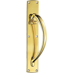 Carlisle Brass Pull Handle Polished Brass Right Hand - 63969 - from Toolstation