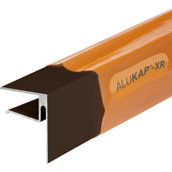 Alukap Alukap-XR Sheet End Stop Bar for Axiome Sheets 16mm x 3m Brown - 64192 - from Toolstation