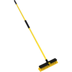 Bulldozer Heavy Duty Dual Fill Broom Clipped with Handle 14" (355mm)