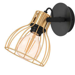 Eglo / Eglo Sambatello Wall & Ceiling Spotlight 1 Light Brushed Brass