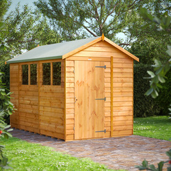 Power / Power Overlap Apex Shed 10' x 6'