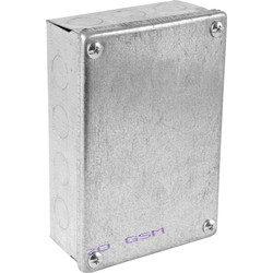 Metal Box with Knock Outs 6 x 4 x 2" - 64956 - from Toolstation