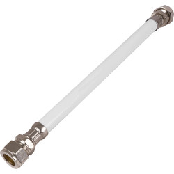 FleXprotect Antimicrobial Flexible Tap Connector 15 x 15mm 10mm Bore. 300mm