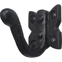 Old Hill Ironworks Old Hill Ironworks Hat & Coat Hook Barley Twist 55mm - 65659 - from Toolstation