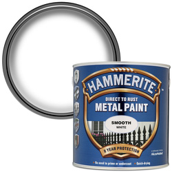 Hammerite Metal Paint Smooth White 2.5L