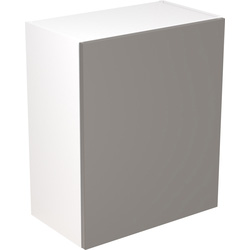 Kitchen Kit Kitchen Kit Ready Made Slab Kitchen Cabinet Wall Unit Super Gloss Dust Grey 600mm - 65912 - from Toolstation