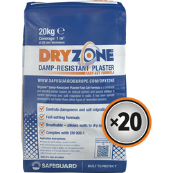 Safeguard / Dryzone Fast Set Renovation Plaster 20kg