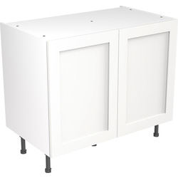 Kitchen Kit / Kitchen Kit Flatpack Shaker Kitchen Cabinet Base Unit Ultra Matt White 1000mm
