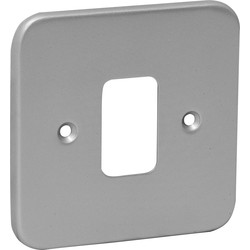Grid Front Plate Metal 1 Gang