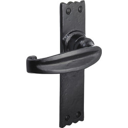 Old Hill Ironworks Old Hill Ironworks Charlbury Suite Door Handles 158mm x 38mm Latch - 66381 - from Toolstation