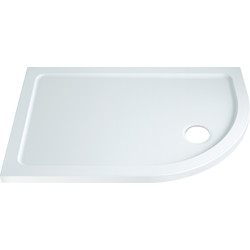 Resinlite Low Profile Quadrant Shower Tray Right Hand Offset 1000 x 800mm