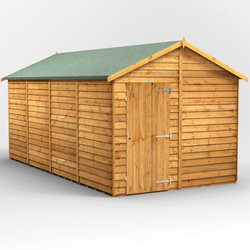 Power Overlap Apex Shed 16' x 8' No Windows