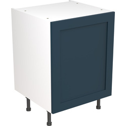 Kitchen Kit Ready Made Shaker Kitchen Cabinet Base Unit Ultra Matt Indigo Blue 600mm