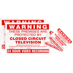 Unbranded / CCTV Warning Stickers 