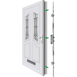 Yale Doormaster PVCu Replacement Lock Adjustable 35mm