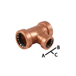 Pegler Yorkshire Tectite Sprint Push-Fit Reducing Tee