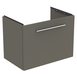 Ideal Standard i.life S Compact Wall Hung Unit with Basin Matt Quartz Grey