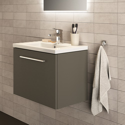 Ideal Standard i.life S Compact Wall Hung Unit with Basin Matt Quartz Grey
