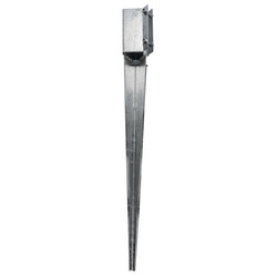 Galvanised Drive-In Fence Post Spike 75 x 75 x 600mm | Toolstation