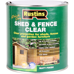 Rustins Quick Dry Shed & Fence Clear Protector 1L