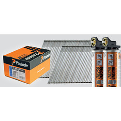 Paslode IM65A F16 Angled Brad Nails & 2 Fuel Cells