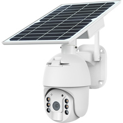 V-TAC 4G Outdoor Solar Security Camera White IP65