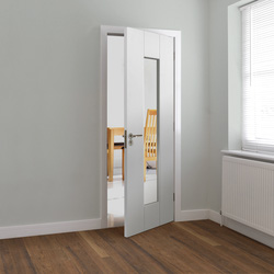 JB Kind / Axis White Glazed Internal Door 35 x 1981 x 762mm