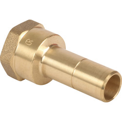 Hep2O Hep2O Female Adaptor Brass Spigot 15mm x 1/2" - 68155 - from Toolstation