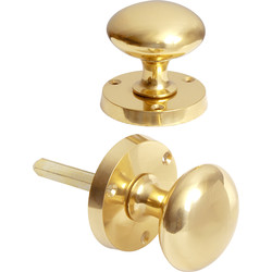 Victorian Mortice Knob Brass - 68235 - from Toolstation