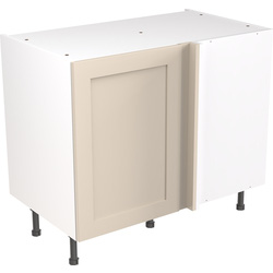 Kitchen Kit / Kitchen Kit Flatpack Shaker Kitchen Cabinet Base Blind Corner Unit Ultra Matt Cashmere 1000mm