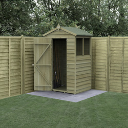 Forest / 4LIFE Apex Shed 4x3 - Single Door - 2 Windows